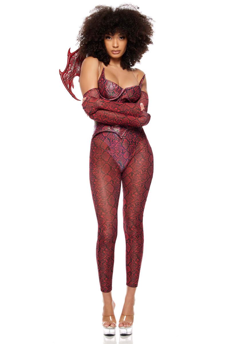 Slay Me Dragon Costume Maroon Alternate