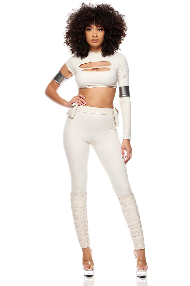Galactic Senator Movie Character Costume Ivory  Front