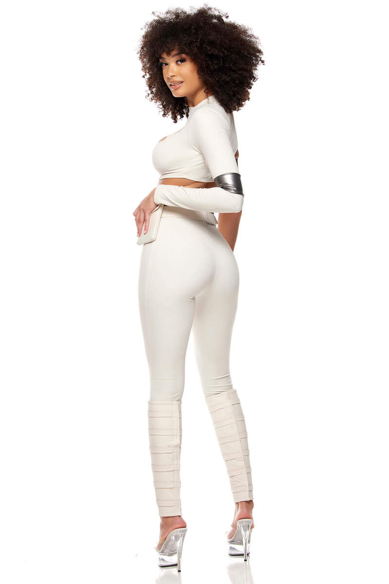 Galactic Senator Movie Character Costume Ivory  Back