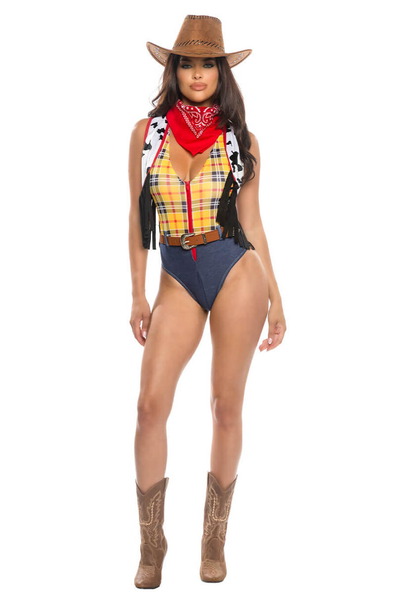 Western Story Playmate Costume Multicolor Front