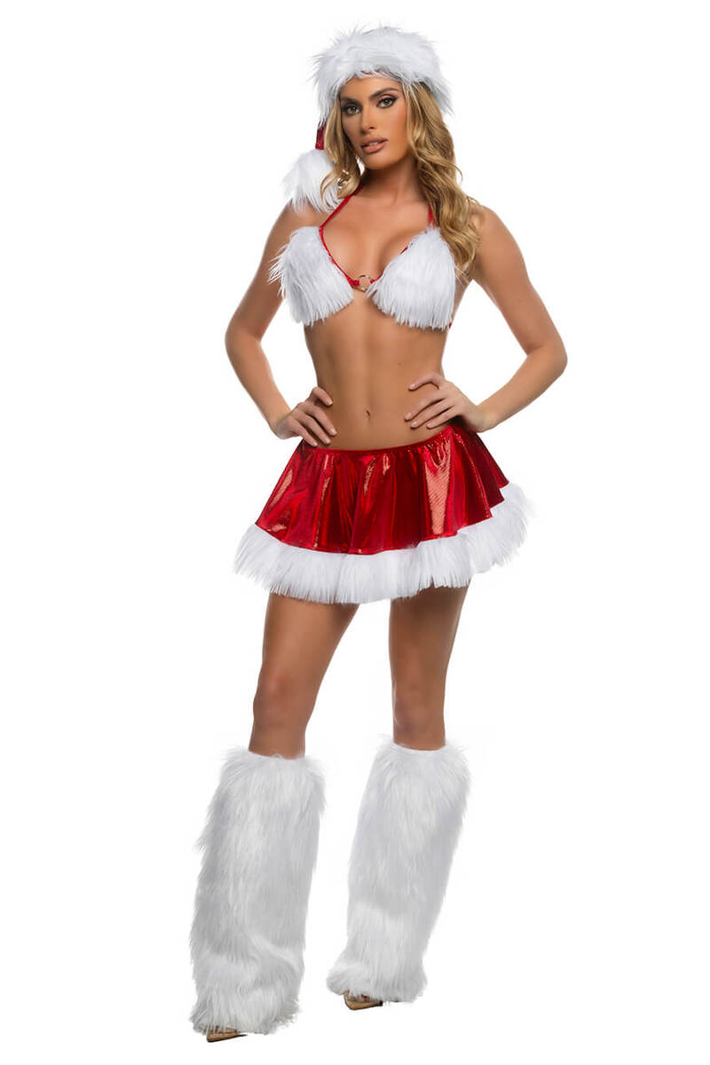 Winter Wonderland Babe Set Red White Front