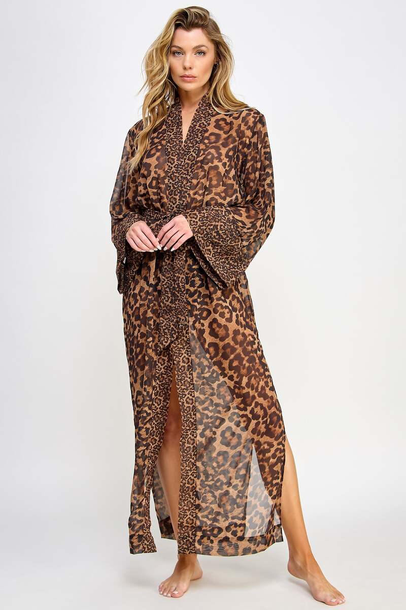 Juliana Robe Leopard Front