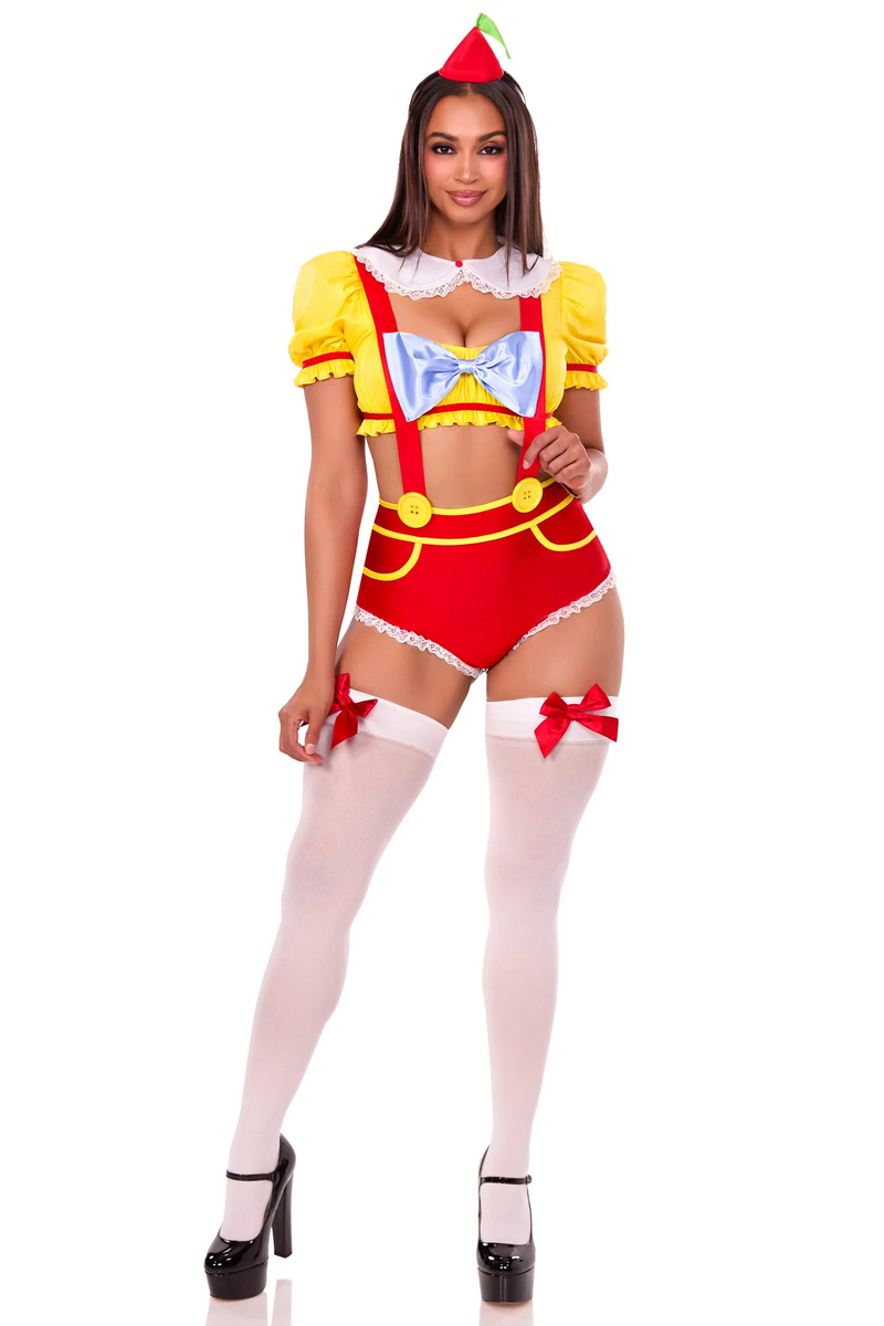 Double Trouble Darling Costume Red Yellow Front