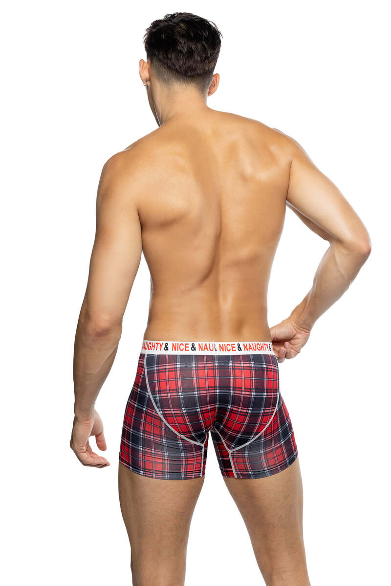 Naughty & Nice Boxer Briefs Black Back