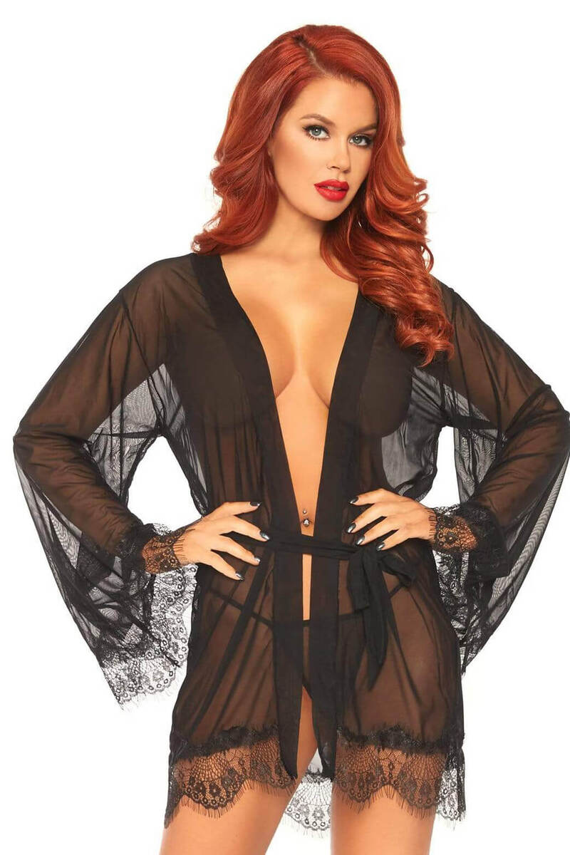 Sheer Robe Set