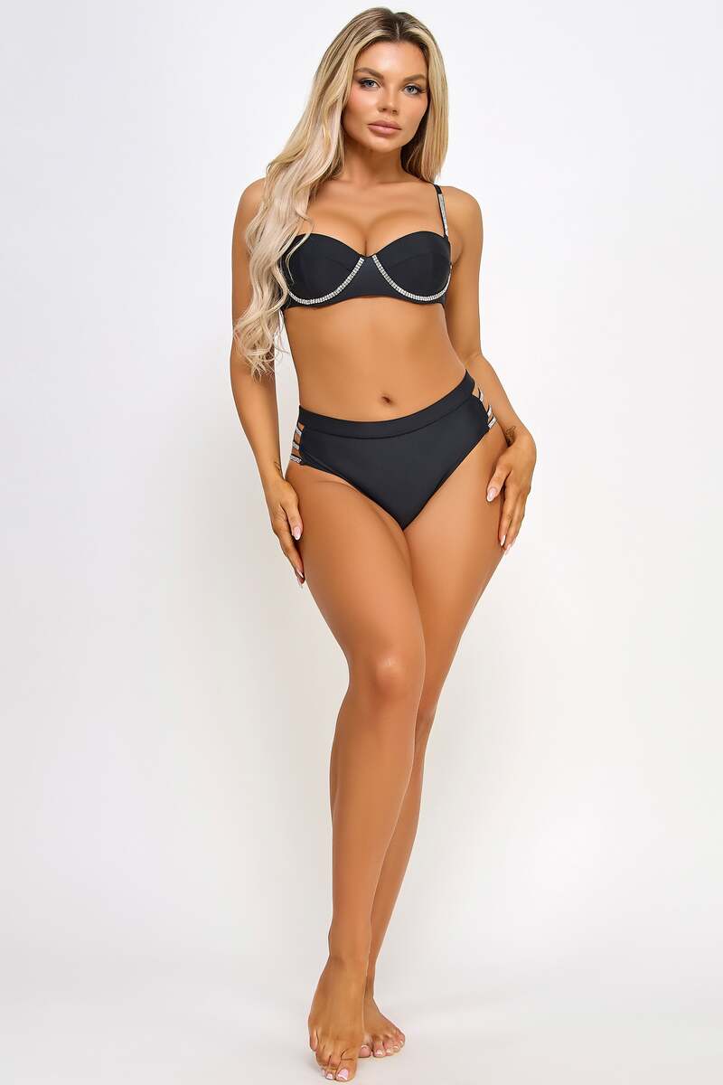 Jannette Bikini Set Black Front