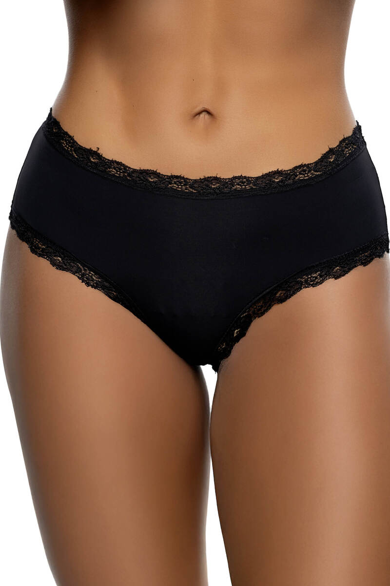 Ultra Soft Playboy Panty Black Front