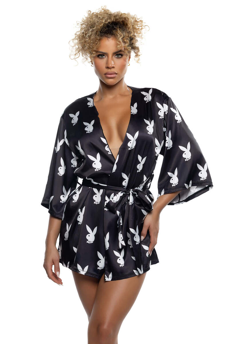 Chill Bunny Robe Black Front