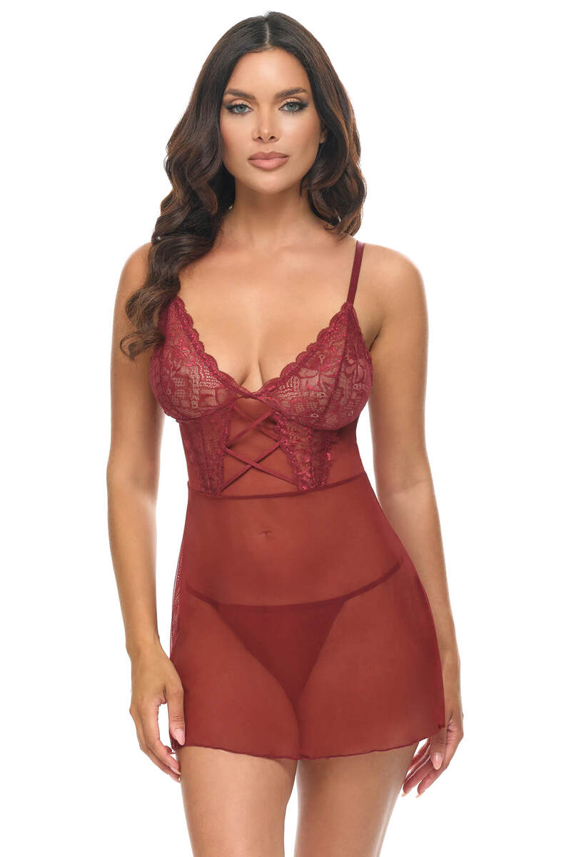 Avery Babydoll Red Front