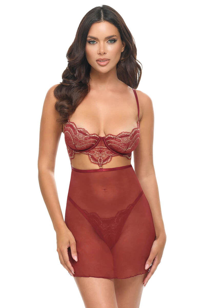 Arielle Babydoll Red Front