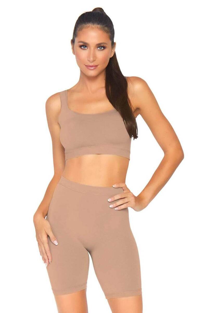 Seamless Top And Shorts Set