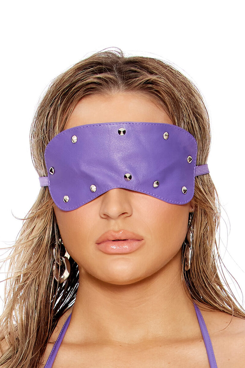 Studded Blindfold Purple