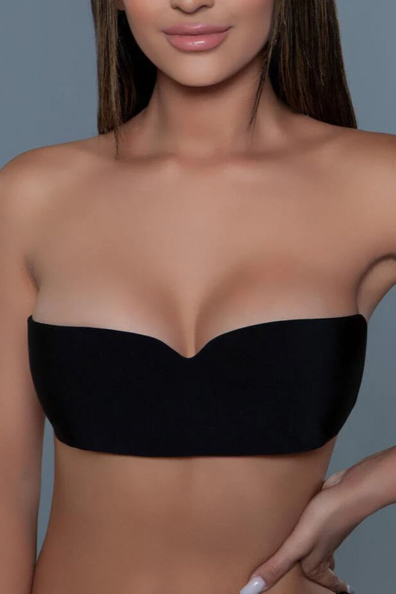 Wing Shaped Bra Black Front