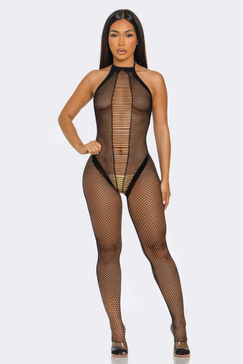 Close To Me Bodystocking Black Front