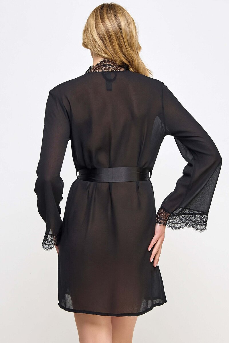 Vivian Robe Black Back