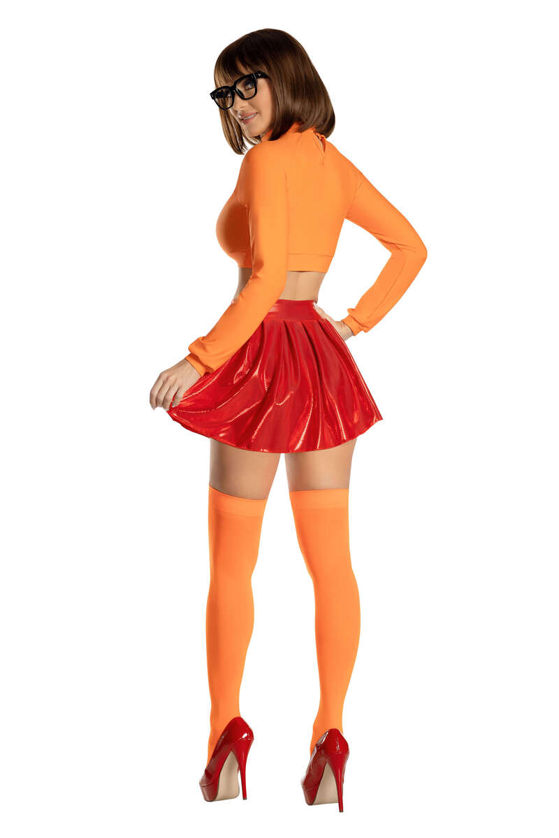 Brainy Babe Costume Orange Red Back