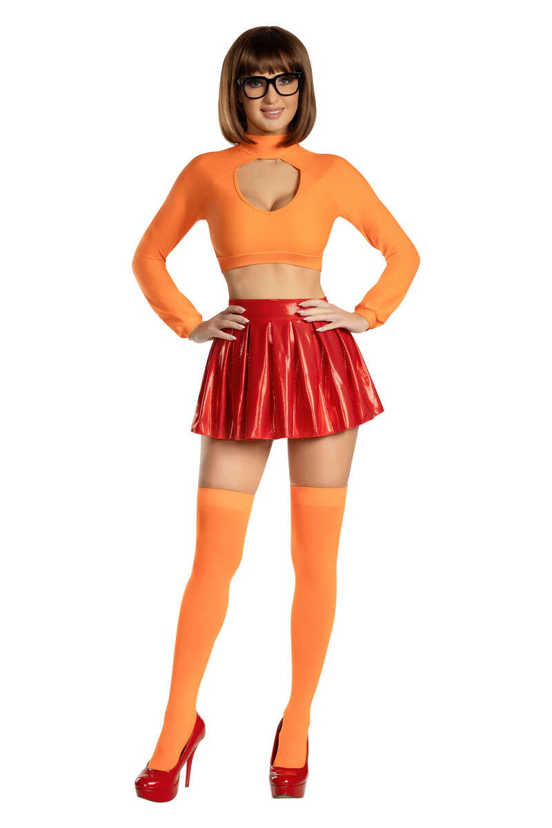 Brainy Babe Costume Orange/Red Front