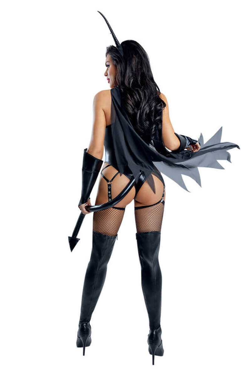 Demon Temptress Costume Black Back