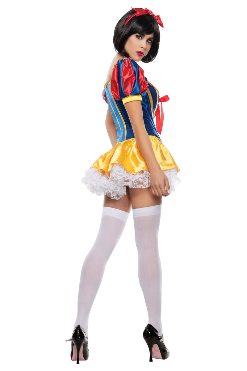 Fairy Tale Snow White Costume Blue Yellow Back