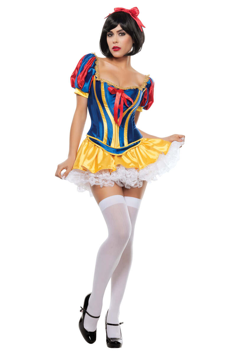 Fairy Tale Snow White Costume Blue Yellow Front