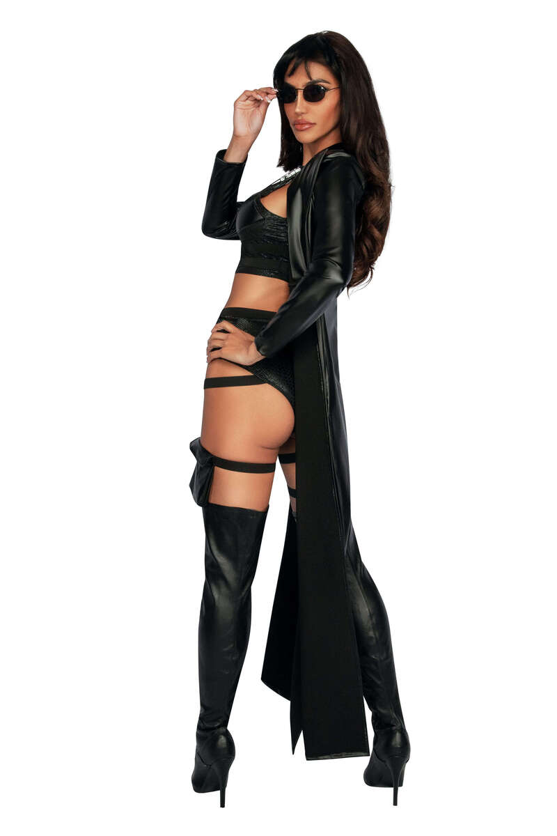 Vampire Hunter Baddie Costume Black Back