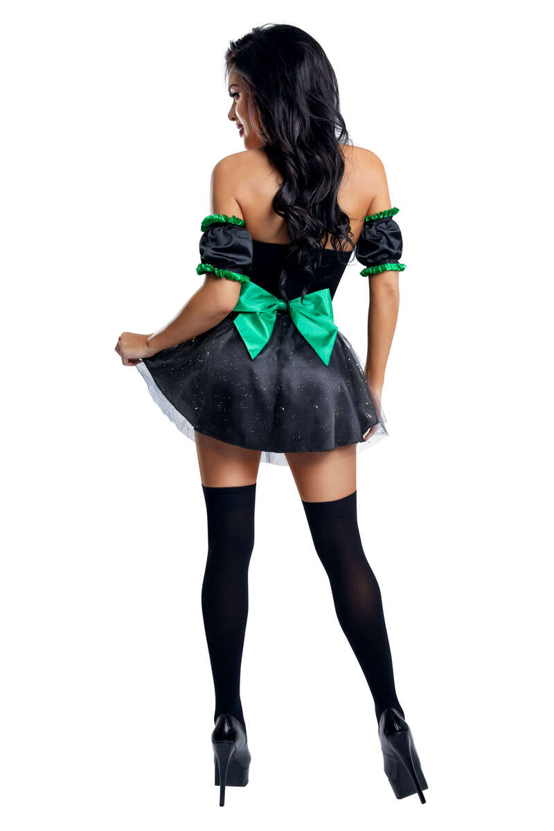 Lucky Beer Girl Costume Black Back