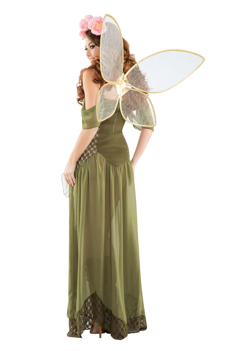 Rose Fairy Princess Costume Back