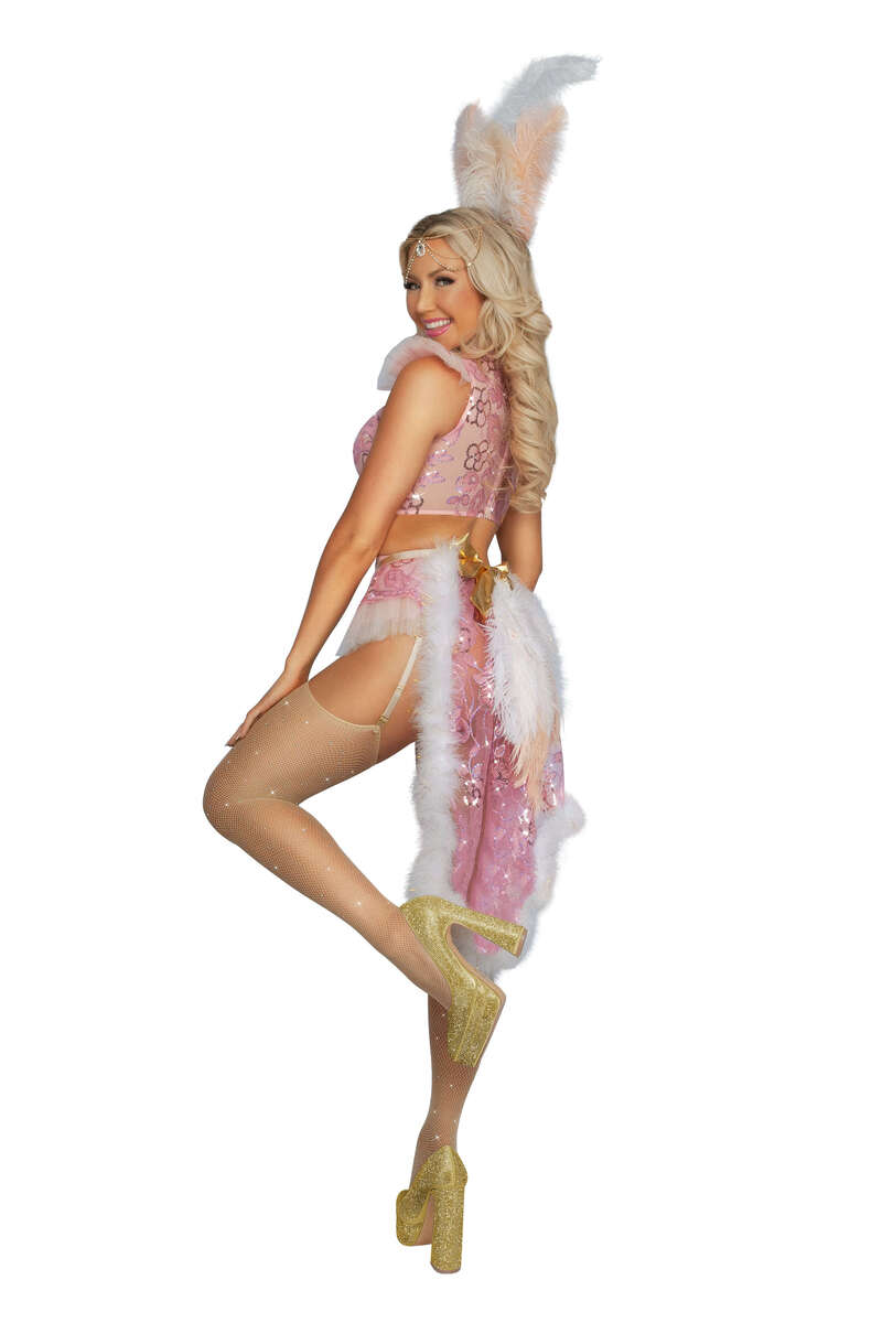Flamingo Showgirl Costume Pink Back
