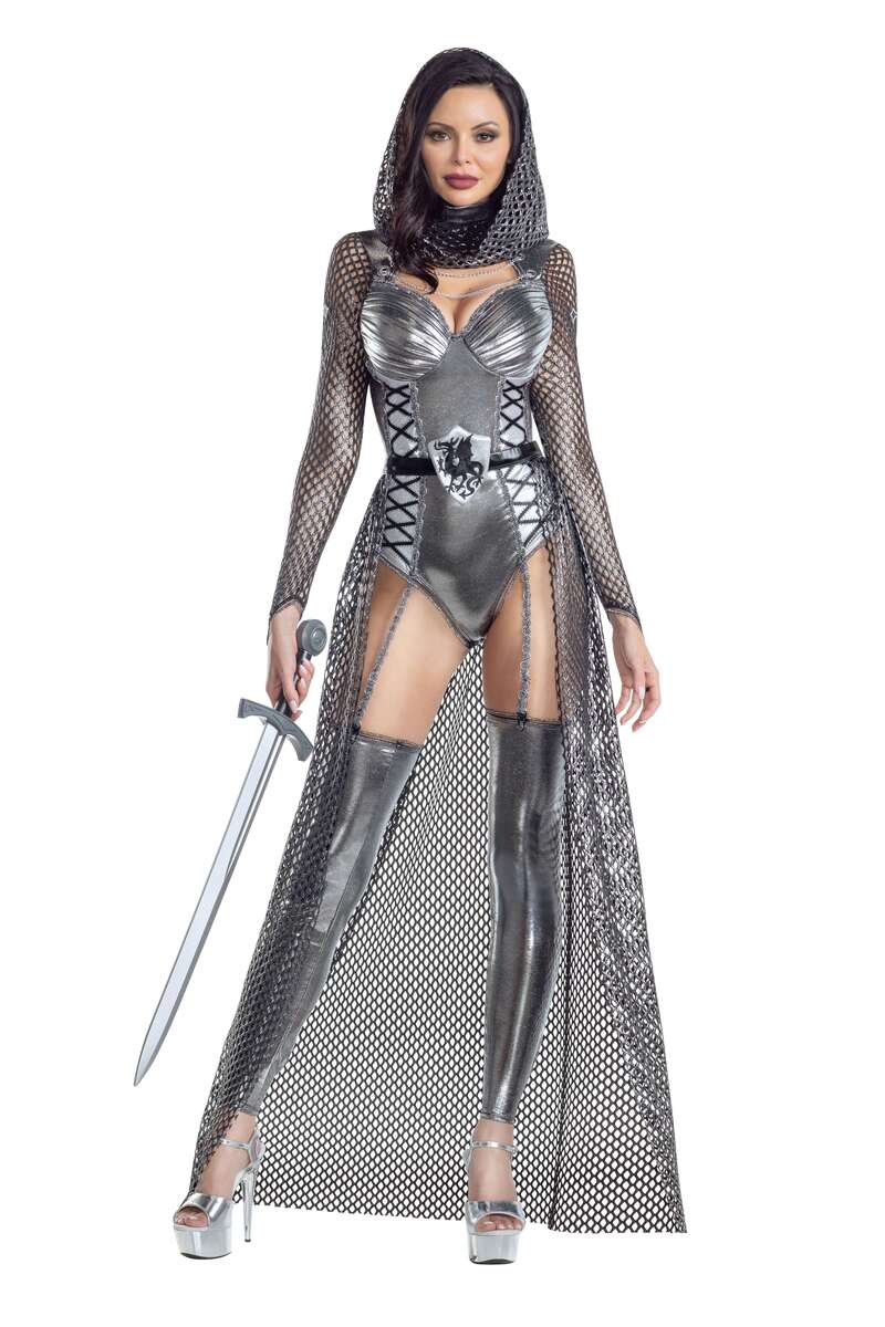 Dragon Crest Knight Costume Silver Front