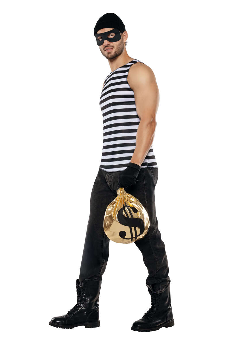 Caught in the Act Burglar Costume Side