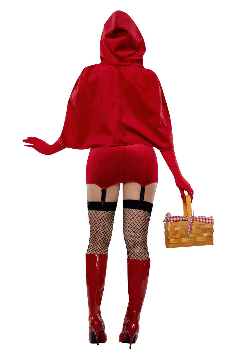 Wicked Woods Riding Hood Costume Red Back