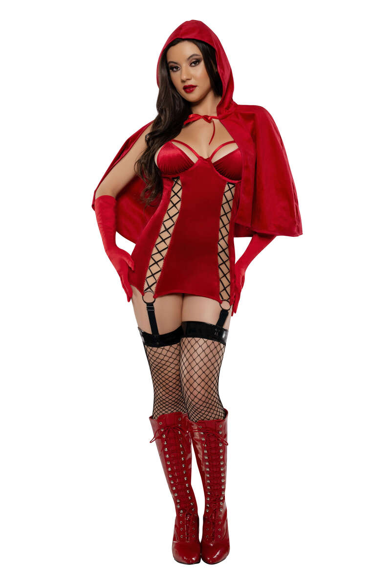 Wicked Woods Riding Hood Costume Red Front