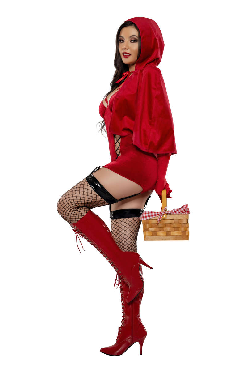 Wicked Woods Riding Hood Costume Red Side