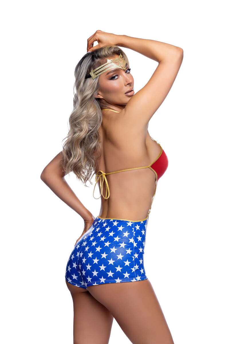 Star-Spangled Hero Costume Set Back