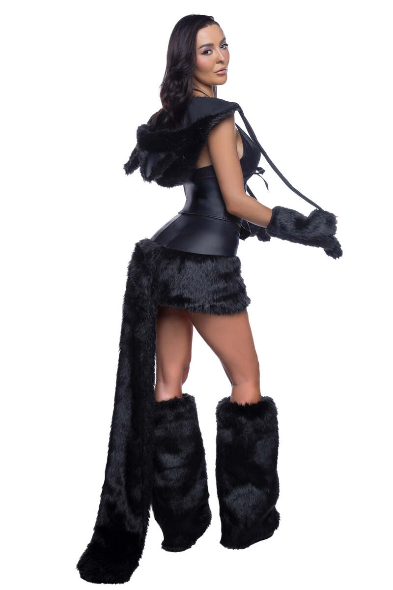 Nocturnal Kitten Costume Black Back