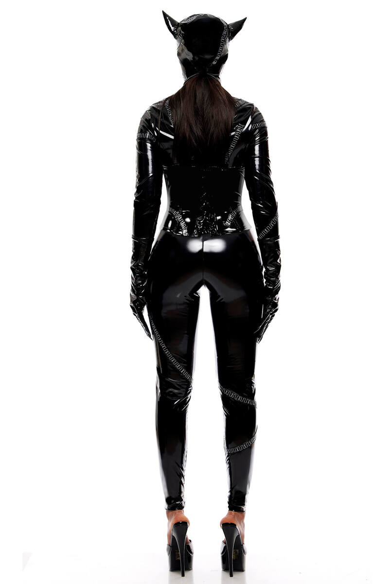Here Kitty Kitty Cat Villain Costume Set Black Back