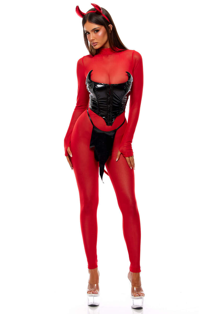 Devils in The Details Devil Costume Red Black Front