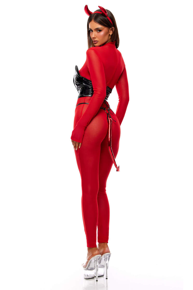 Devils in The Details Devil Costume Red Black Back