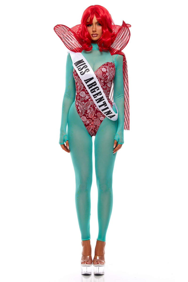Pageant Afterlife Movie Character Costume Set Red Front