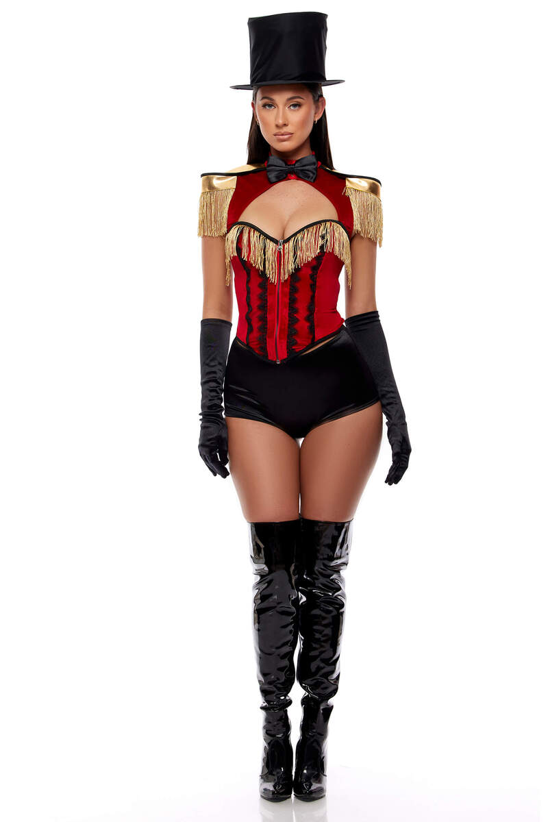 Main Event Ringleader Costume Set Red Front