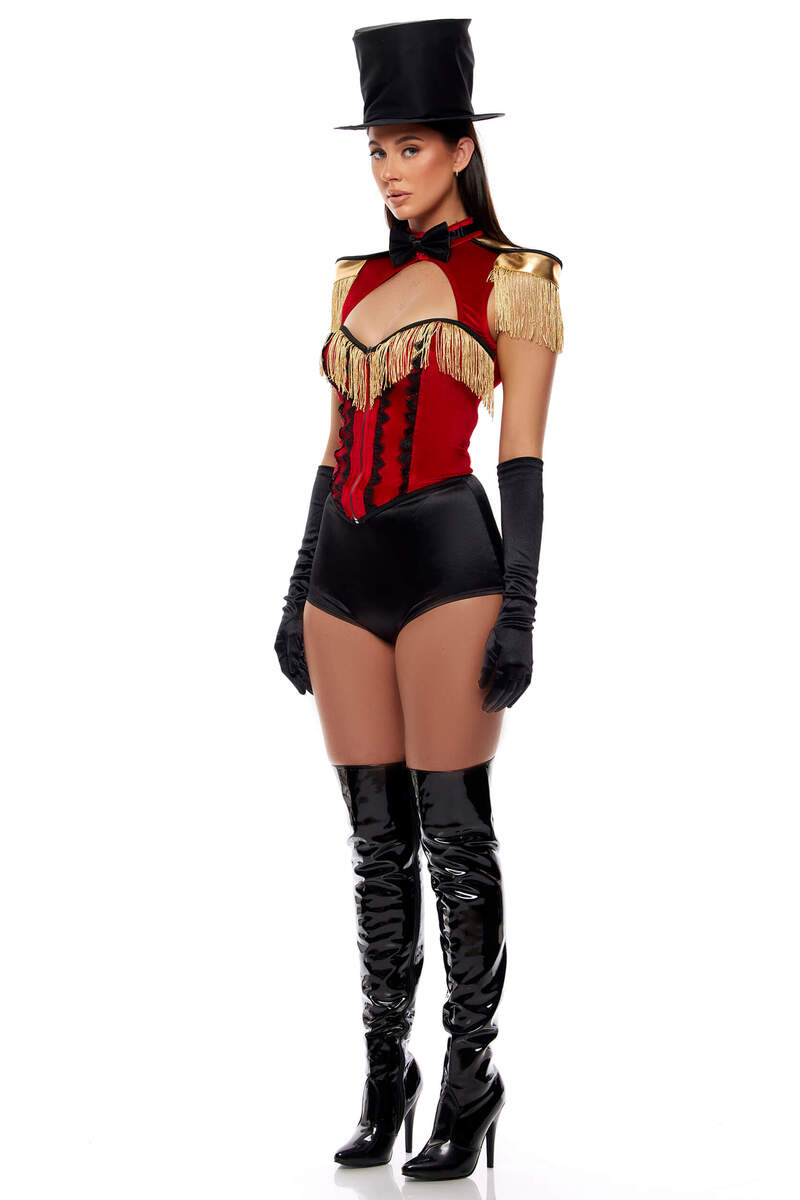 Main Event Ringleader Costume Set Red Side