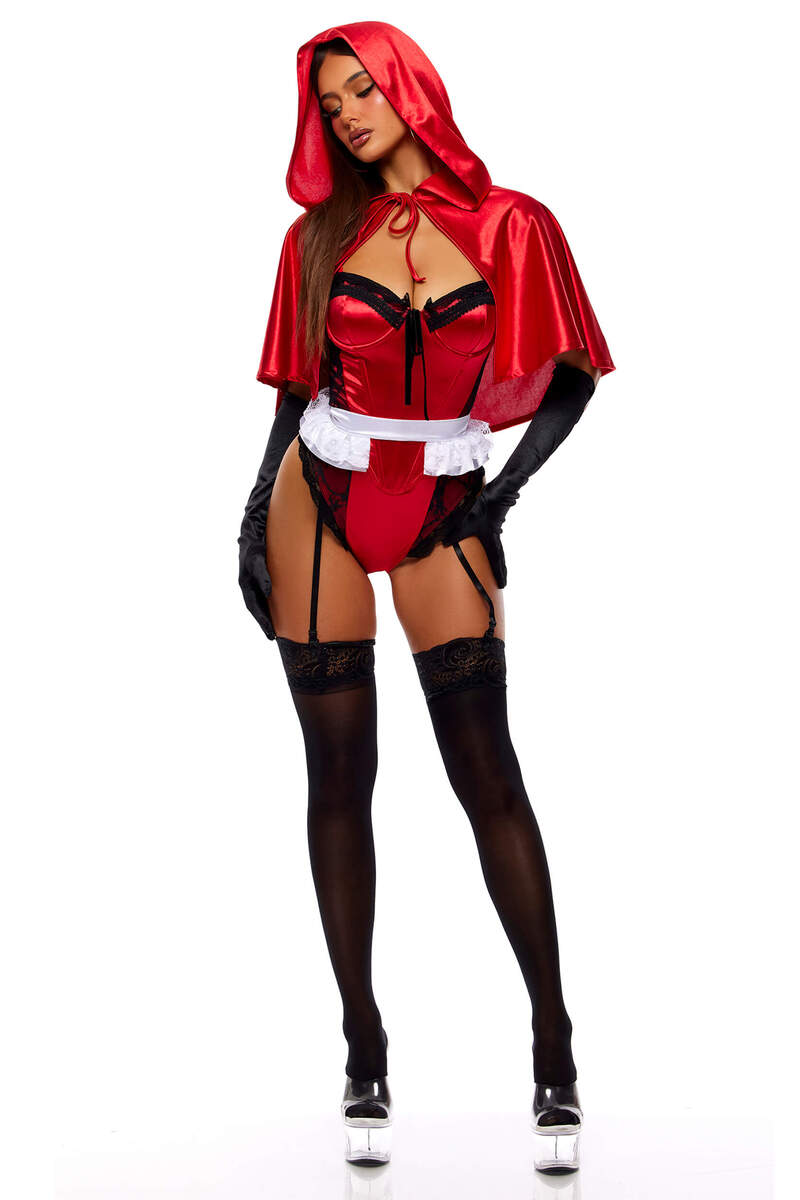 Wolf Bait Storybook Character Costume Set Red Front