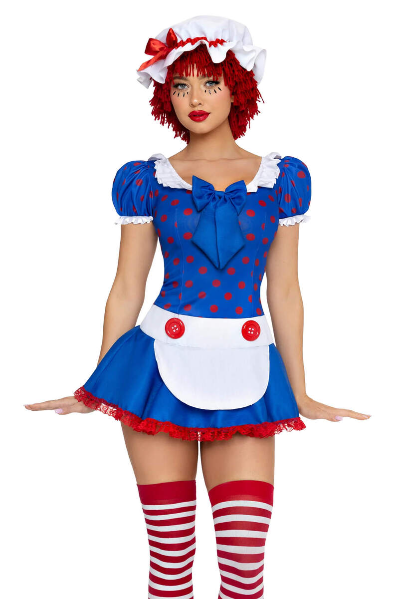 Darling Rag Doll Costume Front Closeup