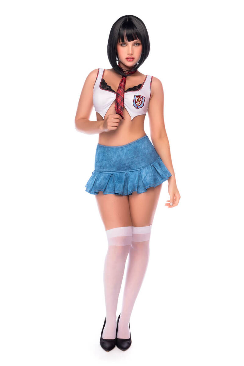 Class Dismissed Lingerie Costume Set Front