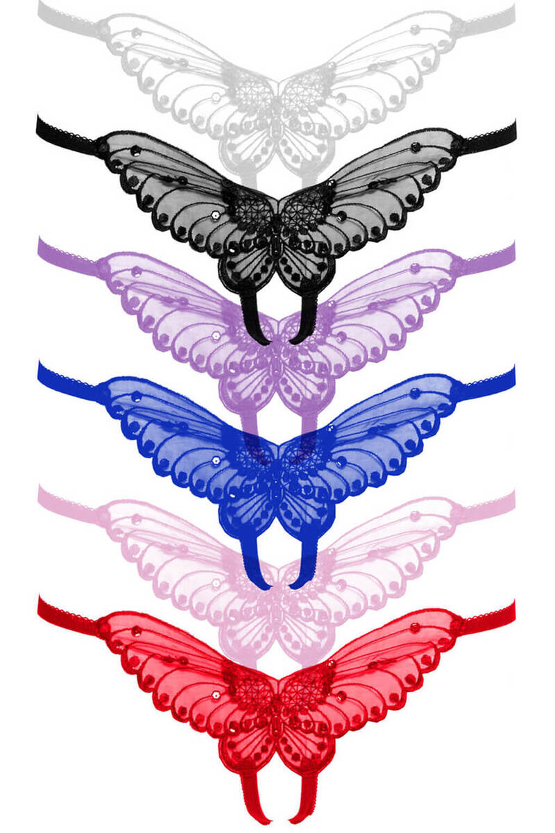 Butterfly Crotchless Panty
