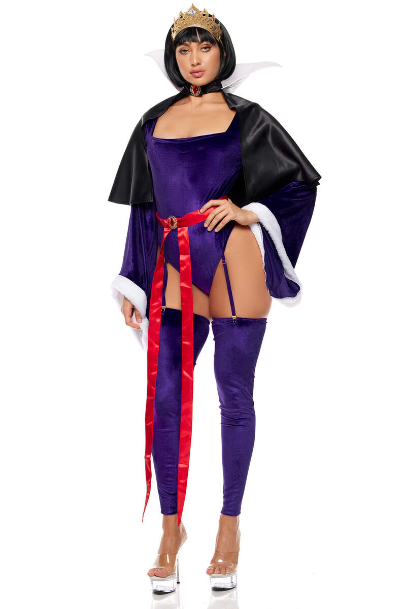 Fairest of All Storybook Evil Queen Costume Multicolor Front Alternate