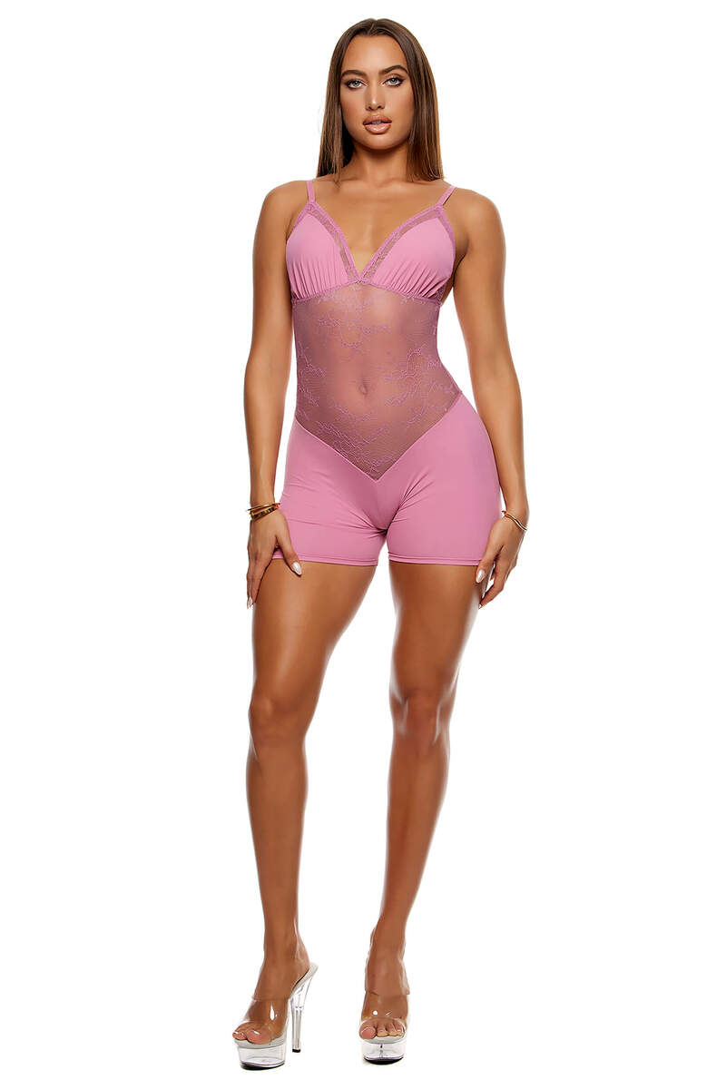 Take It Easy Lounge Lace Romper