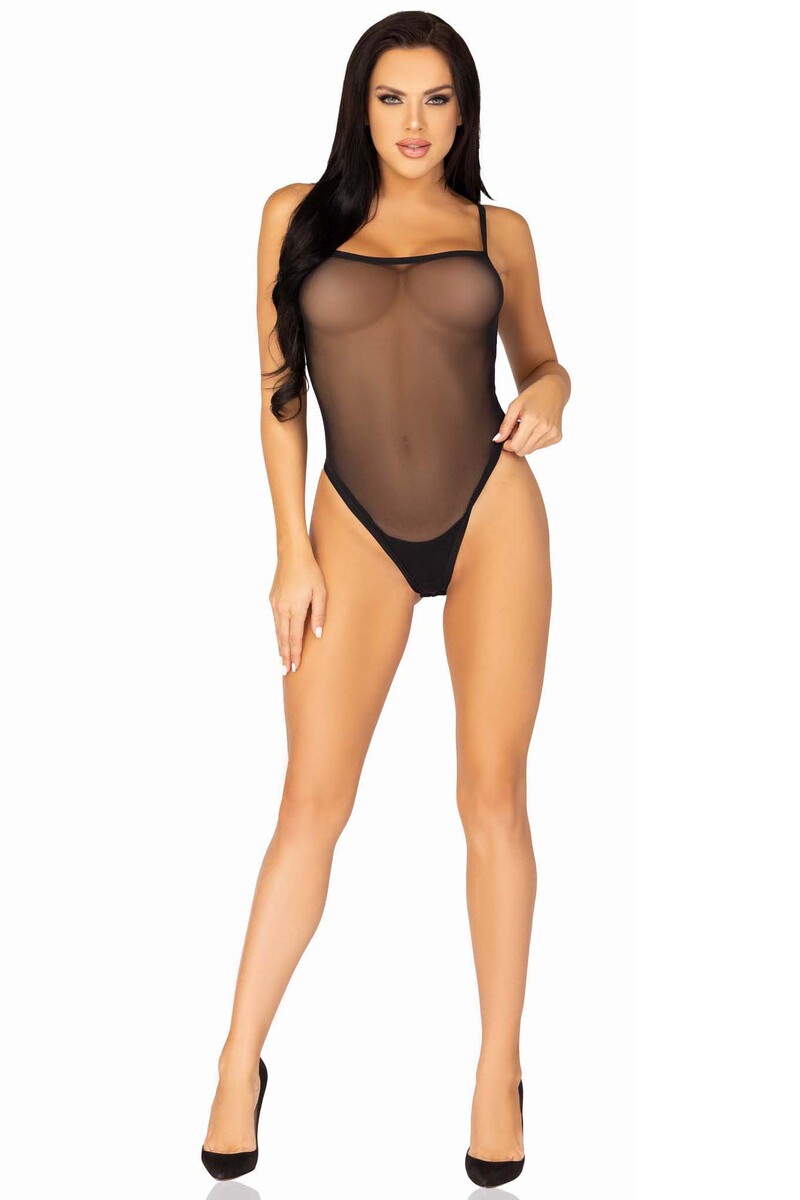 Leveled Up Mesh Cami Bodysuit