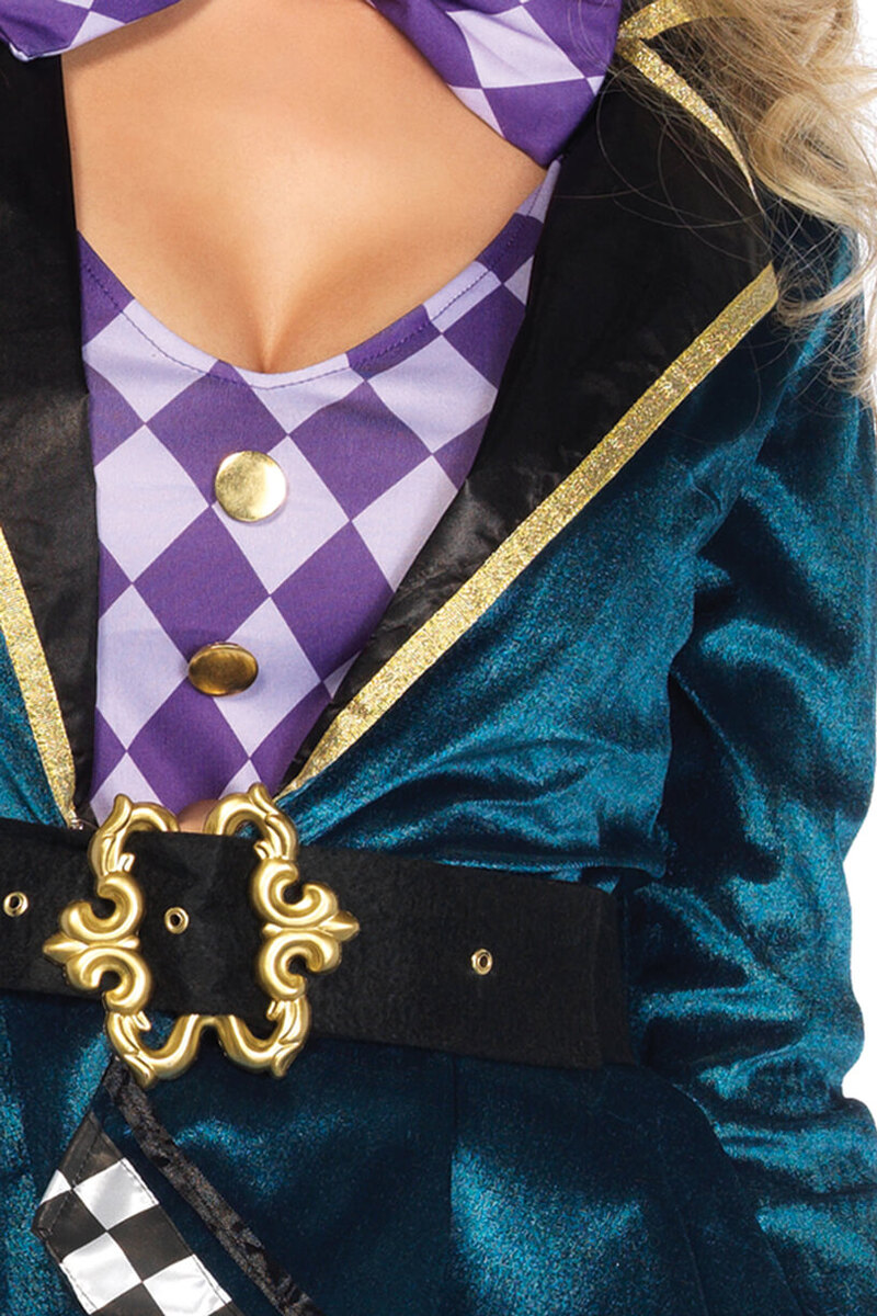Delightful Mad Hatter Costume Front Detail