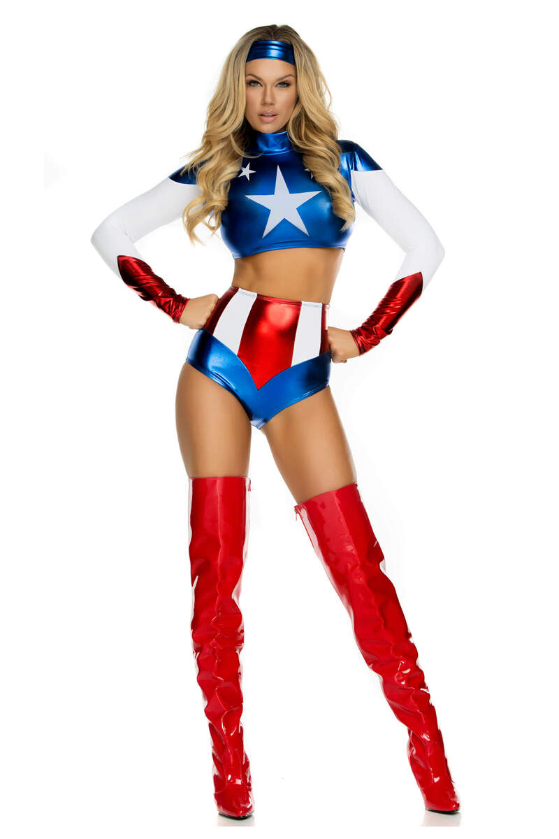 Pretty Patriot Hero Cosutme